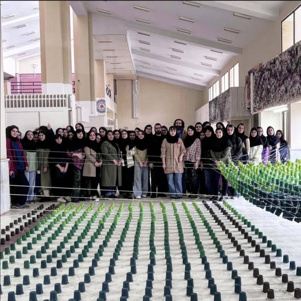 پروژه هنر معاصر شالیزار در دانشگاه مازندران اجرا شد
